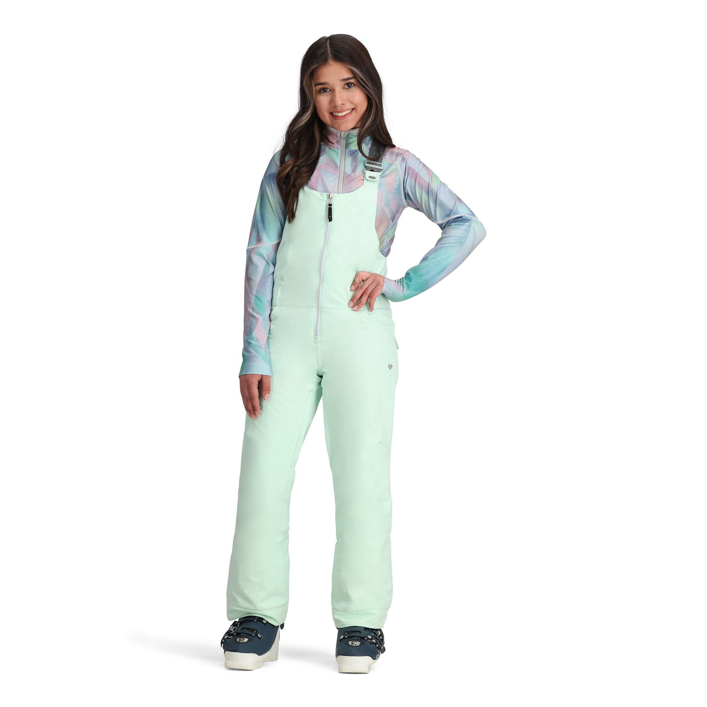 Obermeyer Junior's Anya Snow Bib Pants 2025 24079 Winter Mint