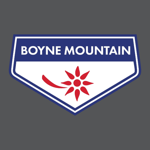 Boyne Mountain Adult Hoodie Full Color Chest Logo Asphalt 