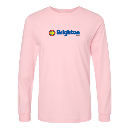 Brighton Adult Long Sleeve Full Color Chest Logo Pink 