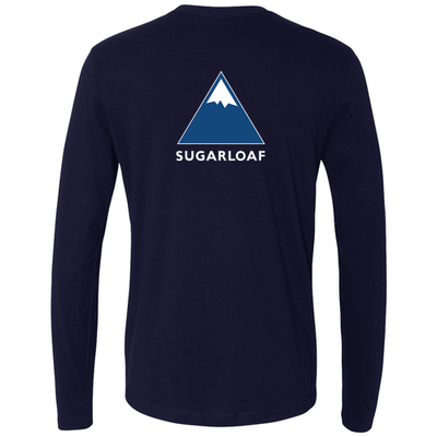 Sugarloaf Adult Long Sleeve Full Color Chest and Back Logo Midnight Navy