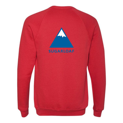 Sugarloaf Adult Crewneck Full Color Chest and Back Logo Red