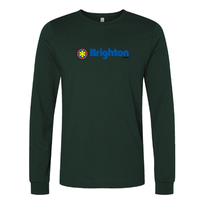 Brighton Adult Long Sleeve Full Color Chest Logo Forest 