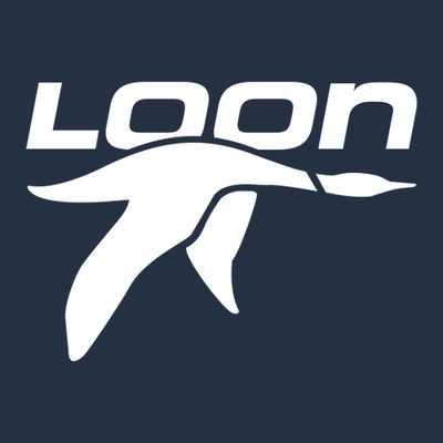 Loon Mountain Adult Crewneck White Chest and Back Logo Navy