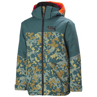 Helly Hansen Junior's Summit Jacket 2025 453 Dark Creek Splash Camo Aop