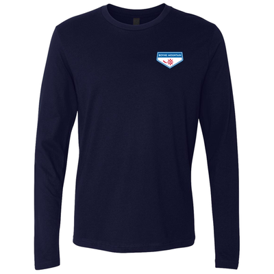 Boyne Mountain Adult Long Sleeve Full Color Chest and Back Logo Midnight Navy 