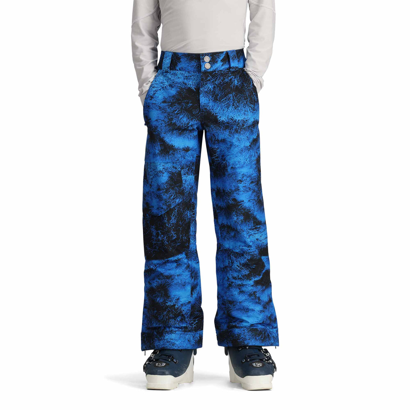 Obermeyer Junior's Brisk Print Snow Pants 2025 24167 Night Vision