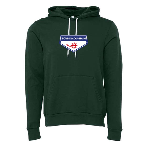 Boyne Mountain Adult Hoodie Full Color Chest Logo Forest 