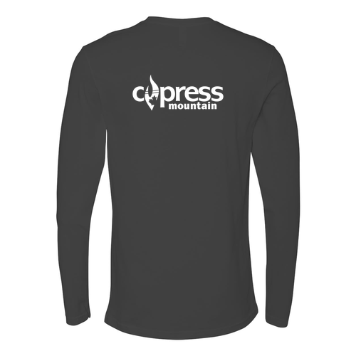 Cypress Adult Long Sleeve White Chest and Back Logo Heavy Metal 