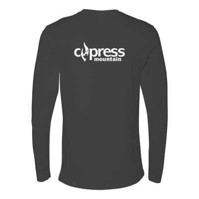 Cypress Adult Long Sleeve White Chest and Back Logo Heavy Metal 