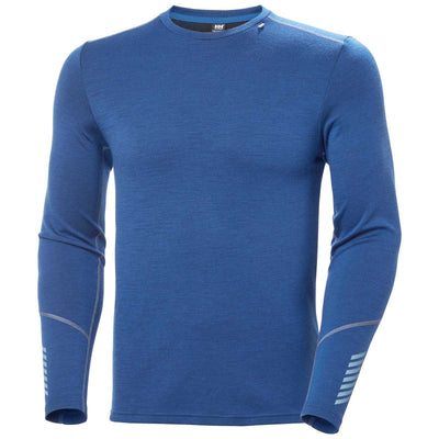 HELLY HANSEN HELLY HANSEN MEN'S LIFA MERINO MIDWEIGHT CREW DEEP FJORD