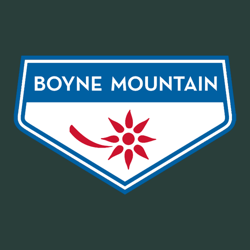 Boyne Mountain Adult Crewneck Full Color Chest and Back Logo Forest 