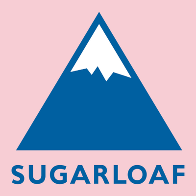 Sugarloaf Adult T-Shirt Full Color Chest and Back Logo Light Pink