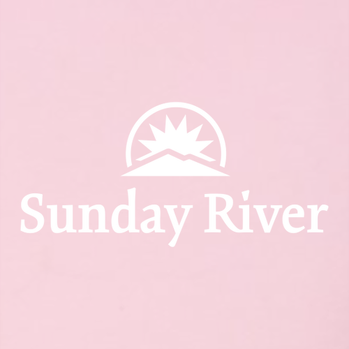 Sunday River Adult Long Sleeve White Chest and Back Logo Pink 
