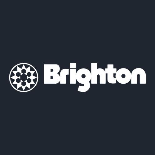 Brighton Adult T-Shirt White Chest and Back Logo Midnight Navy 