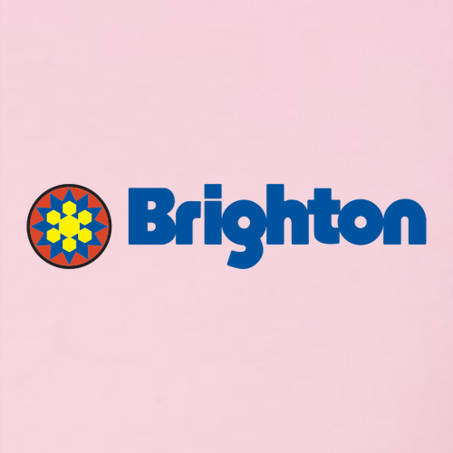 Brighton Adult Hoodie Full Color Chest and Back Logo Pink 