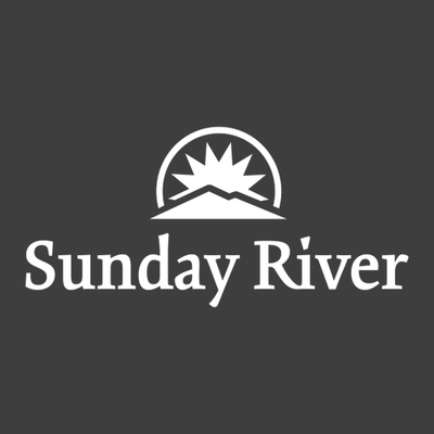 Sunday River Adult T-Shirt White Chest Logo Heavy Metal 
