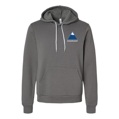 Sugarloaf Adult Hoodie Full Color Chest and Back Logo Asphalt