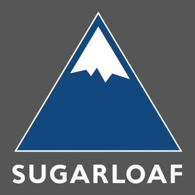 Sugarloaf Adult Crewneck Full Color Chest and Back Logo Asphalt