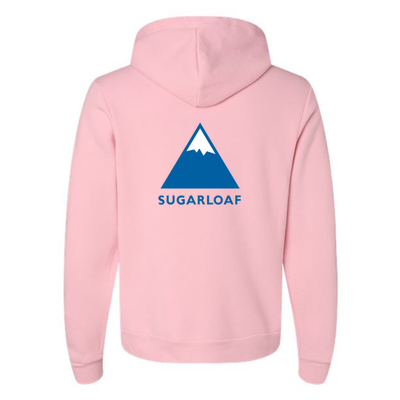 Sugarloaf Adult Hoodie Full Color Chest and Back Logo Pink