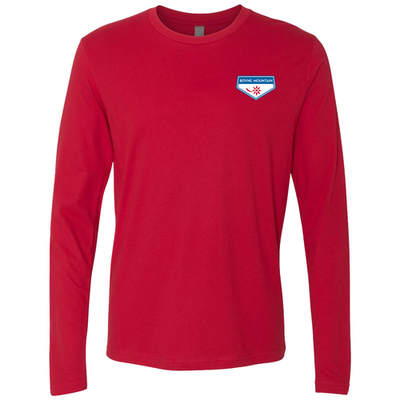 Boyne Mountain Adult Long Sleeve Full Color Chest and Back Logo Red 