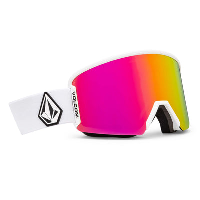 Volcom Garden 2 Goggles with Bonus Lens 2025 MATTE WHITE/PINK CHROME