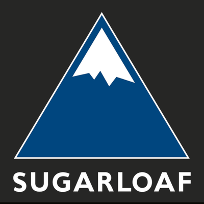 Sugarloaf Adult Crewneck Full Color Chest Logo Black