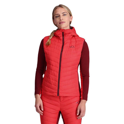 Kari Traa Women's Eva Down Vest 2024 HEAT RED