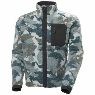 HELLY HANSEN M'S PANORAMA PRINTED PILE SNAP DARK CREEK WOODLAND CAMO