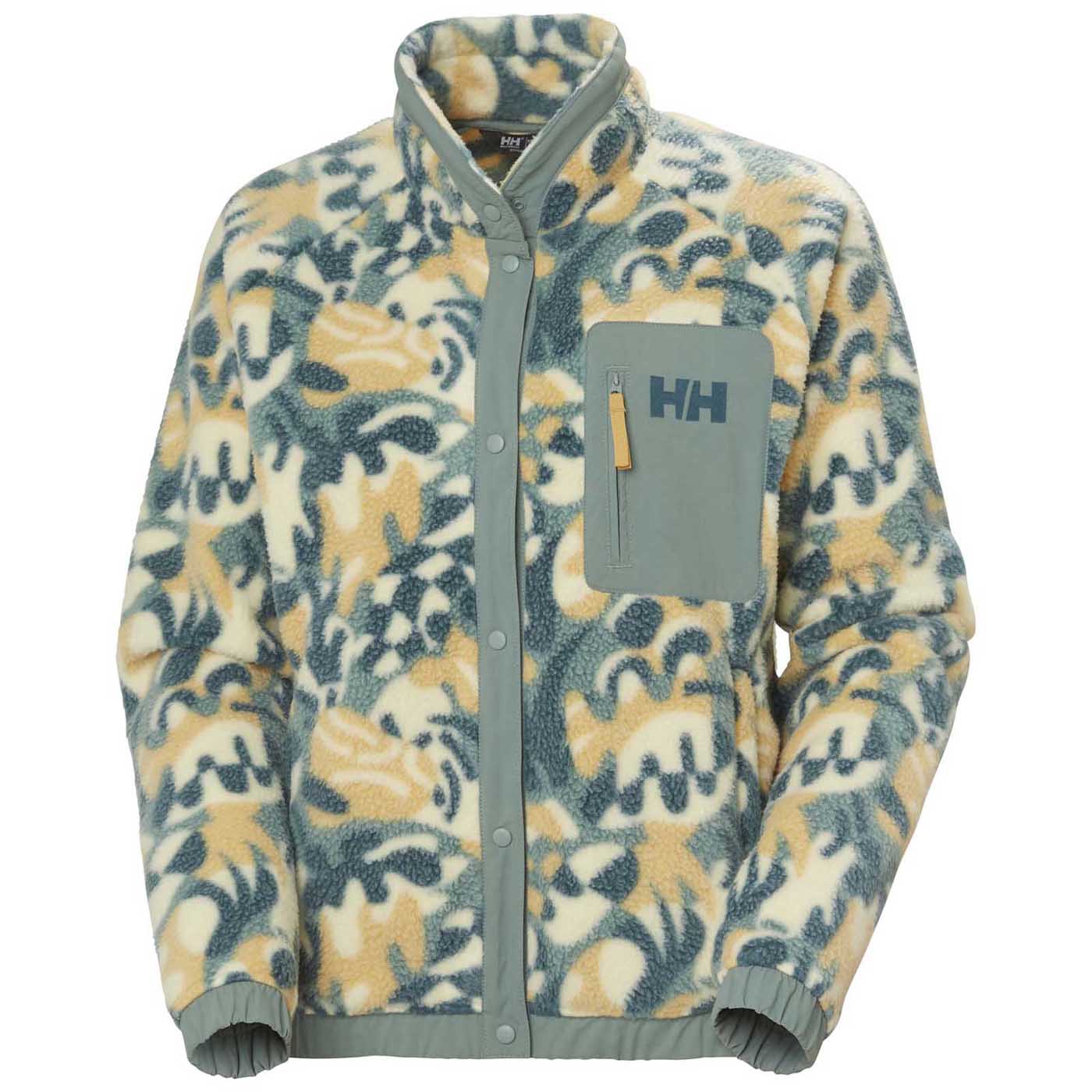 HELLY HANSEN W'S IMPERIAL PRINTED PILE SNAP SAND BRUCE AOP