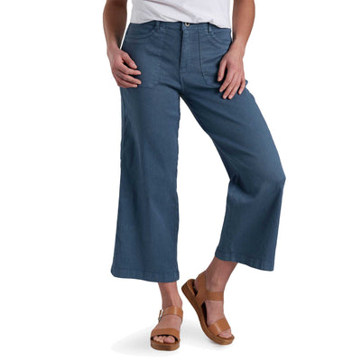 KUHL Women's Seaboard Crop Wide Leg Pant 2024 FLINT BLUE