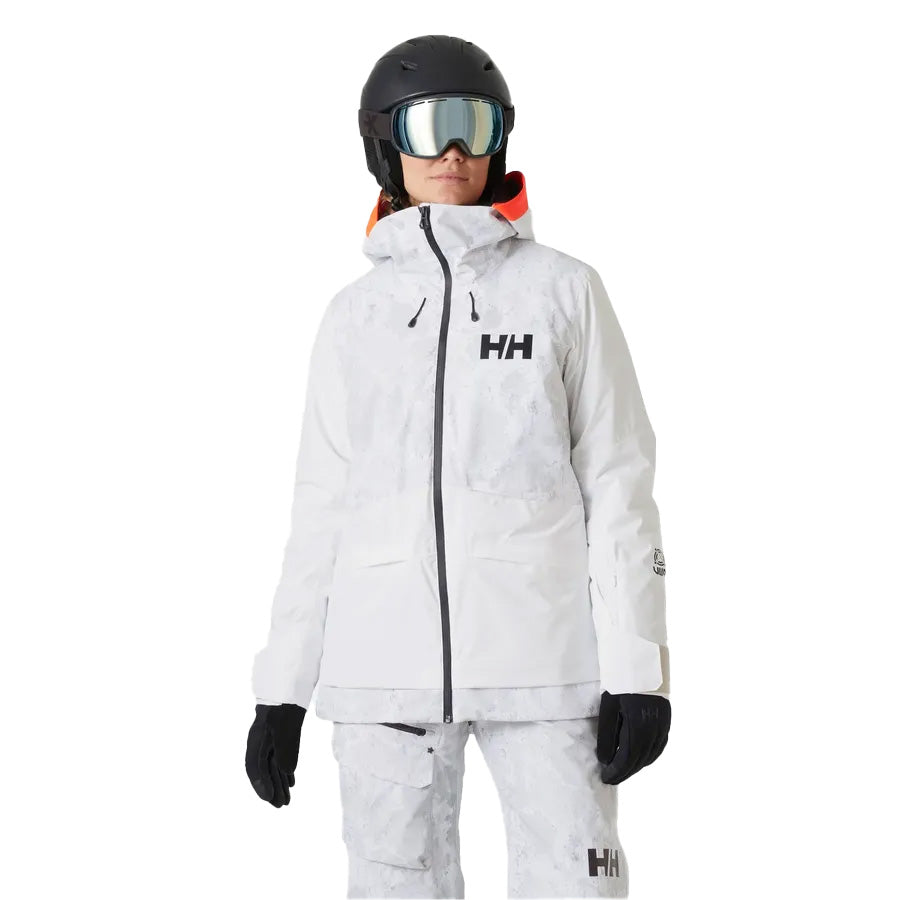 Helly Hansen Women's Powchaser LifaLoft 2.0 Jacket 2025 GREY FOG/SNOW CAMO AOP