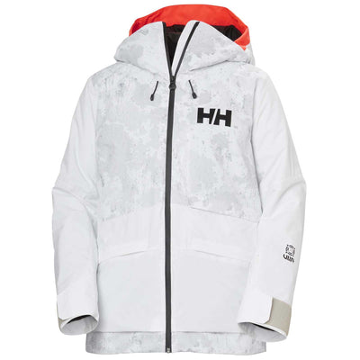 Helly Hansen Women's Powchaser LifaLoft 2.0 Jacket 2025 853 GREY FOG/SNOW CAMO AOP