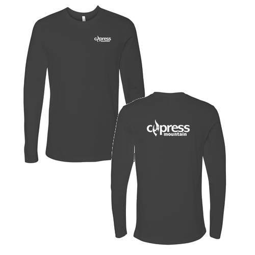 Cypress Adult Long Sleeve White Chest and Back Logo Heavy Metal 