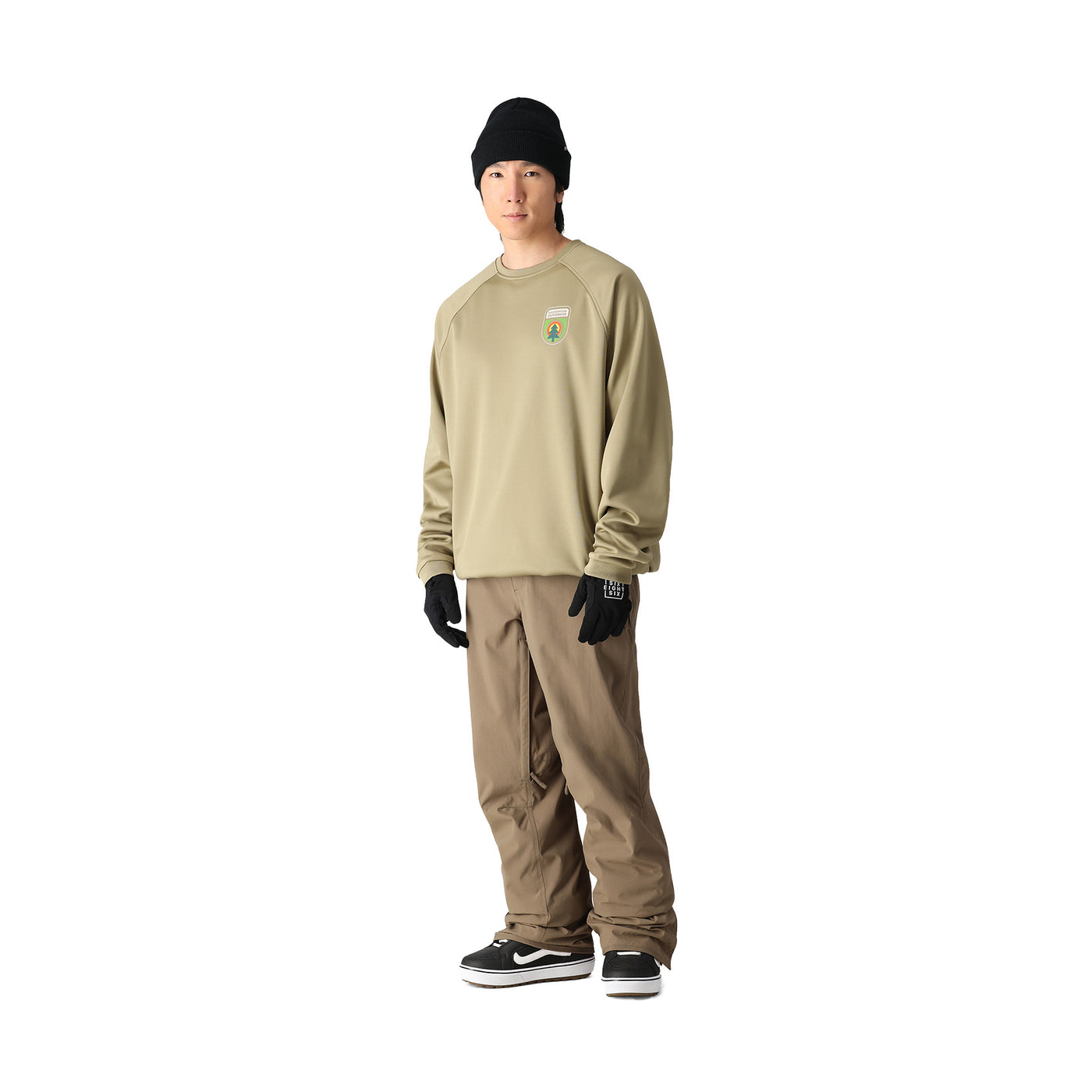 686 M'S BONDED FLEECE CREW SAGE