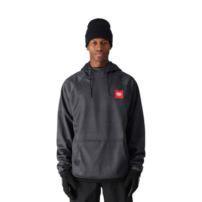 686 M'S BONDED FLEECE HOODY 2025 BLACK RIPSTOP