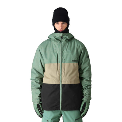 686 Men's Smarty 3-In-1 Form Jacket 2025 CYPRESS GREEN RIPSTOP BLOCK