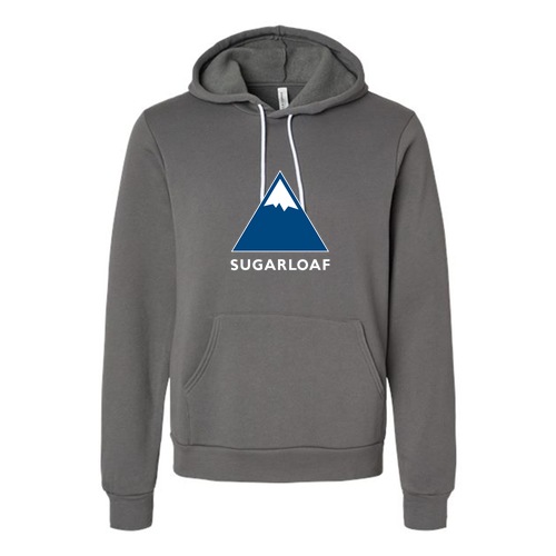 Sugarloaf Adult Hoodie Full Color Chest Logo Asphalt