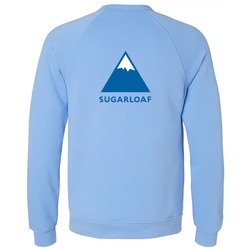 Sugarloaf Adult Crewneck Full Color Chest and Back Logo Carolina Blue