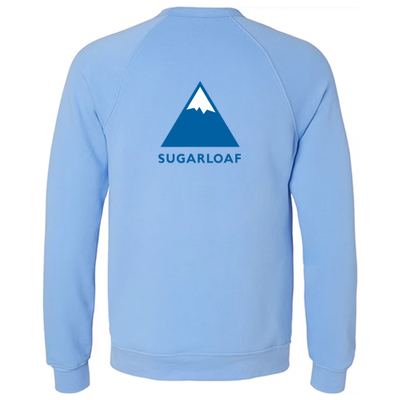 Sugarloaf Adult Crewneck Full Color Chest and Back Logo Carolina Blue
