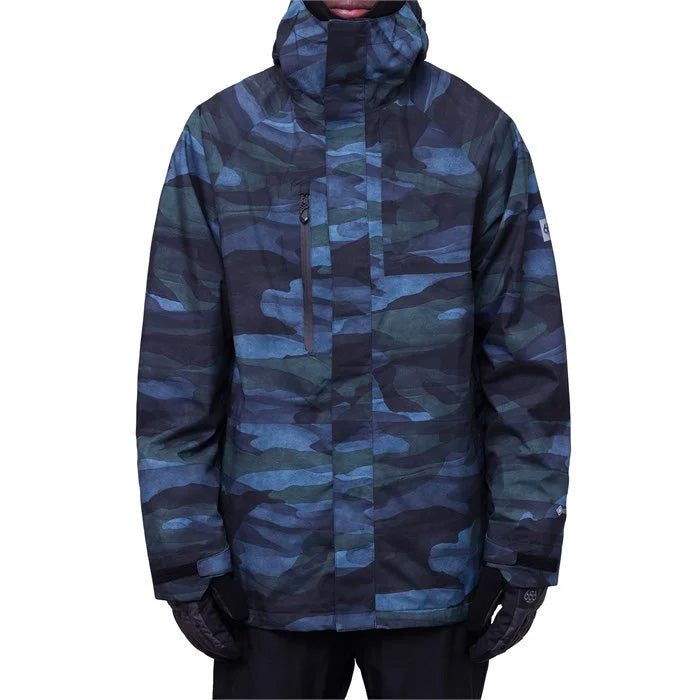 686 Men's GORE-TEX Core Jacket 2025 STEEL BLUE WATERLAND CAMO