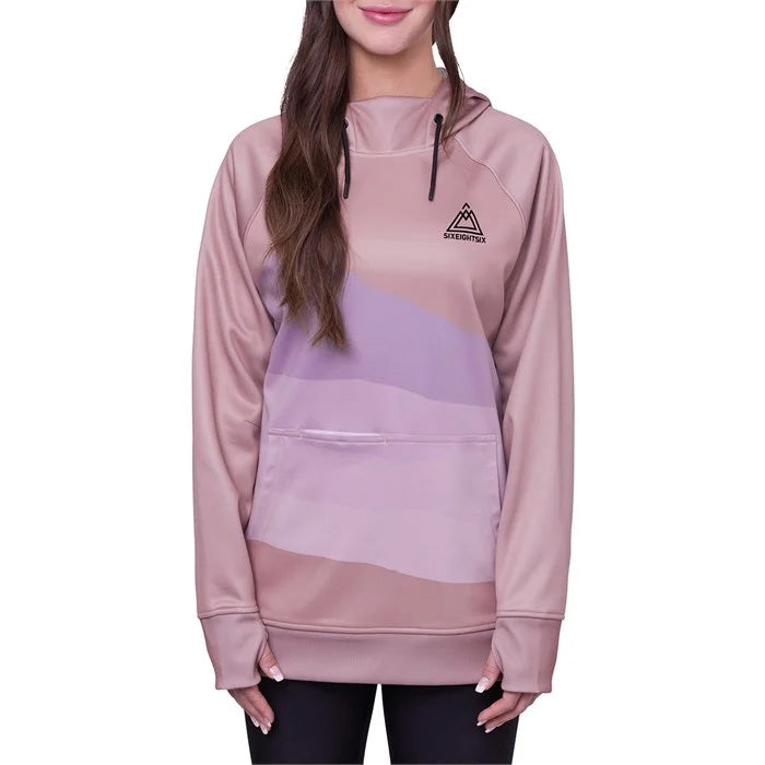 686 Women's Bonded Fleece Pullover Hoody 2025 DUSTY MAUVE