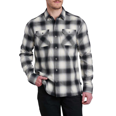 KUHL Men's Dillingr™ Flannel Long Sleeve 2025 BLACK SAND