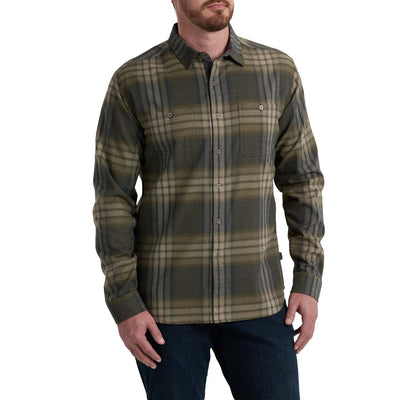 KUHL Men's Fugitive  Flannel Long Sleeve 2025 SMOKEY SAGE