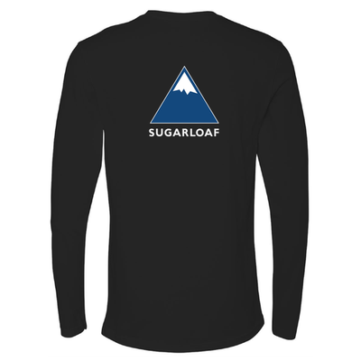 Sugarloaf Adult Long Sleeve Full Color Chest and Back Logo Black