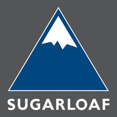 Sugarloaf Adult Hoodie Full Color Chest Logo Asphalt