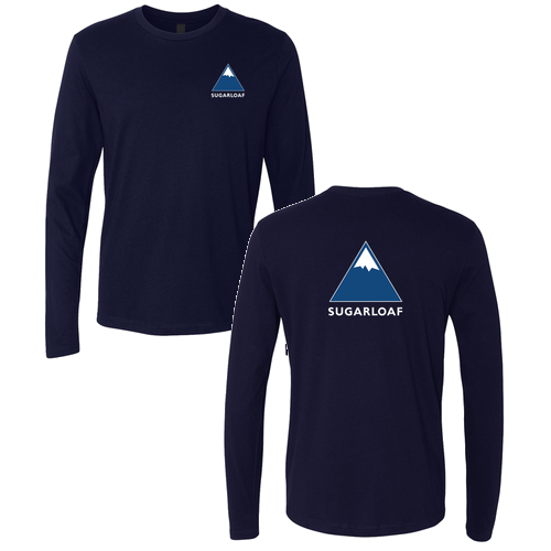 Sugarloaf Adult Long Sleeve Full Color Chest and Back Logo Midnight Navy