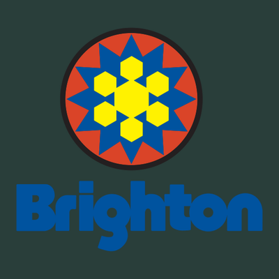 Brighton Adult Crewneck Full Color Chest and Back Logo Forest 