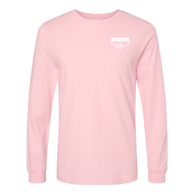 Boyne Mountain Adult Long Sleeve White Chest and Back Logo Pink 