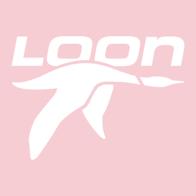 Loon Mountain Adult T-Shirt White Chest and Back Logo Light Pink