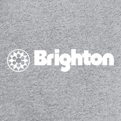 Brighton Adult Long Sleeve White Chest Logo Heather Grey 